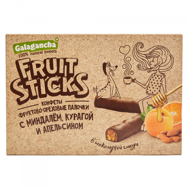 №2 Берестов КРАФТ Fruit Stiсks с курагой и миндалем, 175г   в Юрге