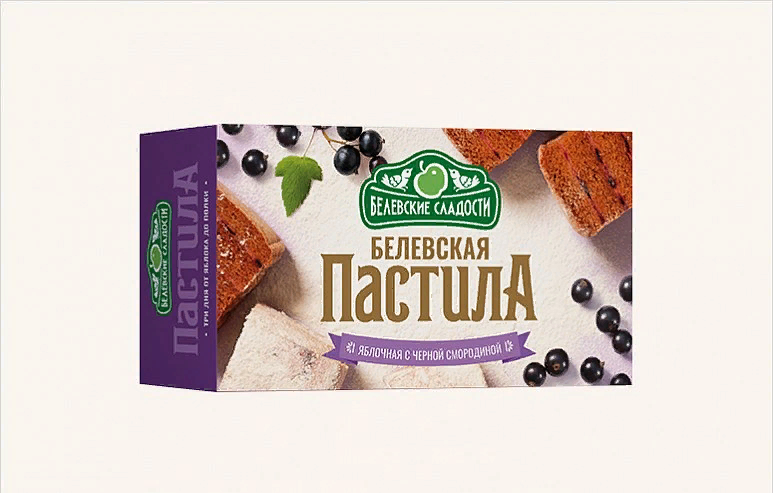  Пастила  200г диетическая с ЧЁРНОЙ Смородиной, НОВЫЙ ФОРМАТ (4*50г)   в Юрге