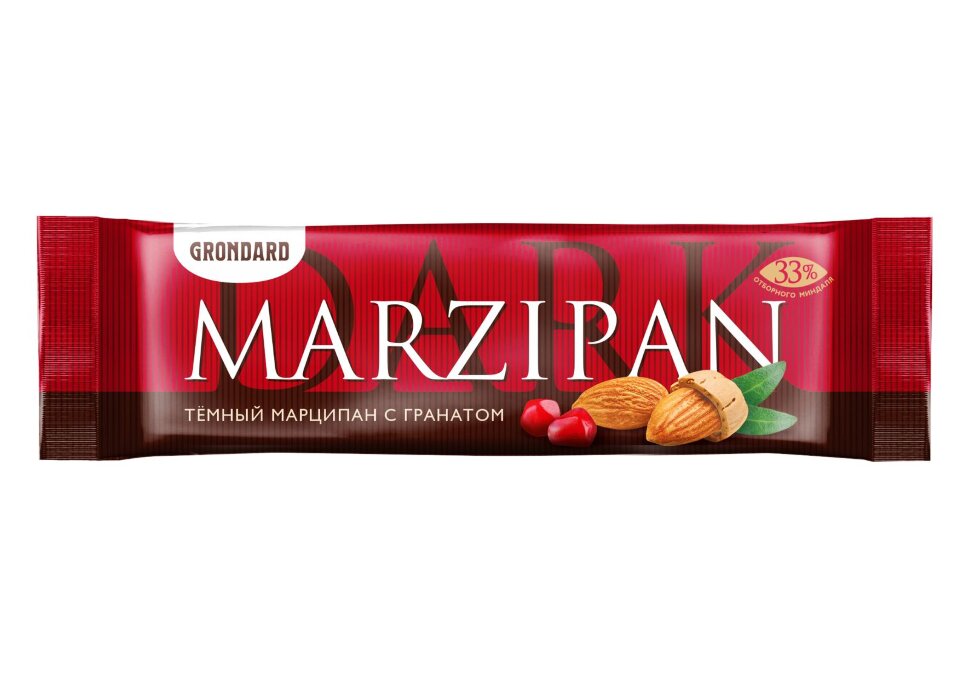  TM Grondard     (10973) Батончики глазированные Марципановые ГРАНАТ, (24шт по 50г)       в Юрге